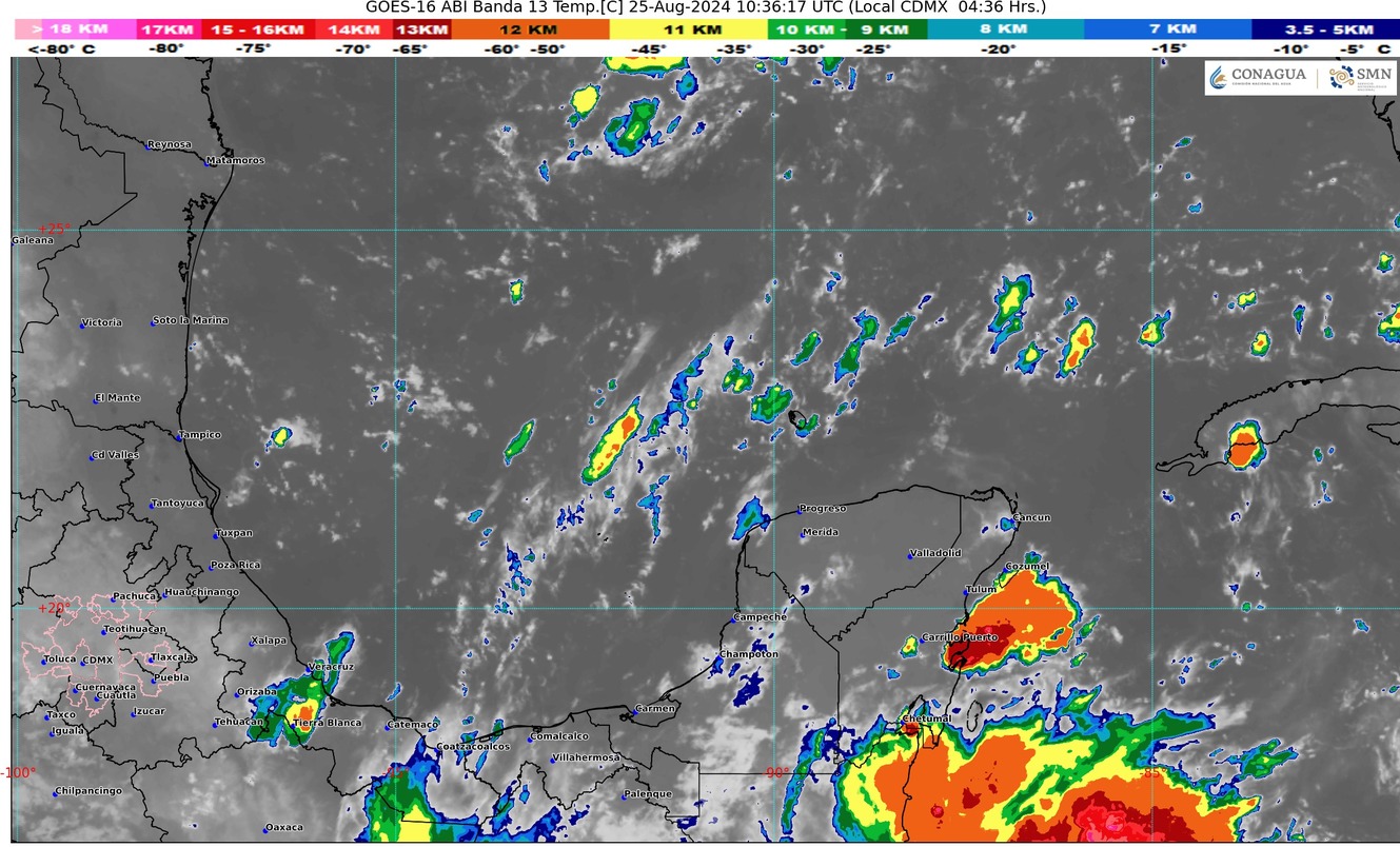 LLUVIAS CON INTERVALOS DE CHUBASCOS ACOMPAÑADOS DE ACTIVIDAD ELÉCTRICA