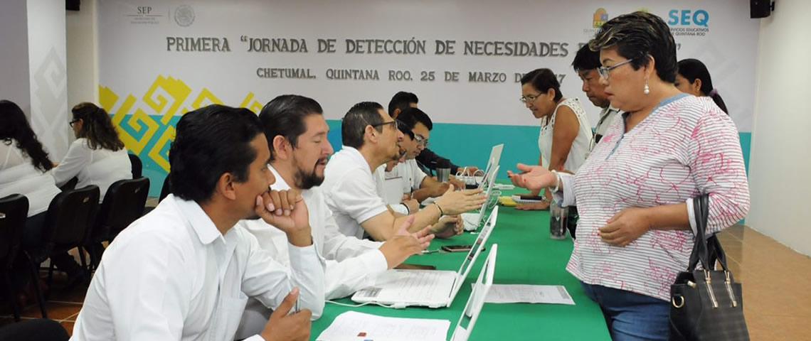 Atiende la SEyC de manera personal a directores de escuelas de nivel básico en Othón P. Blanco