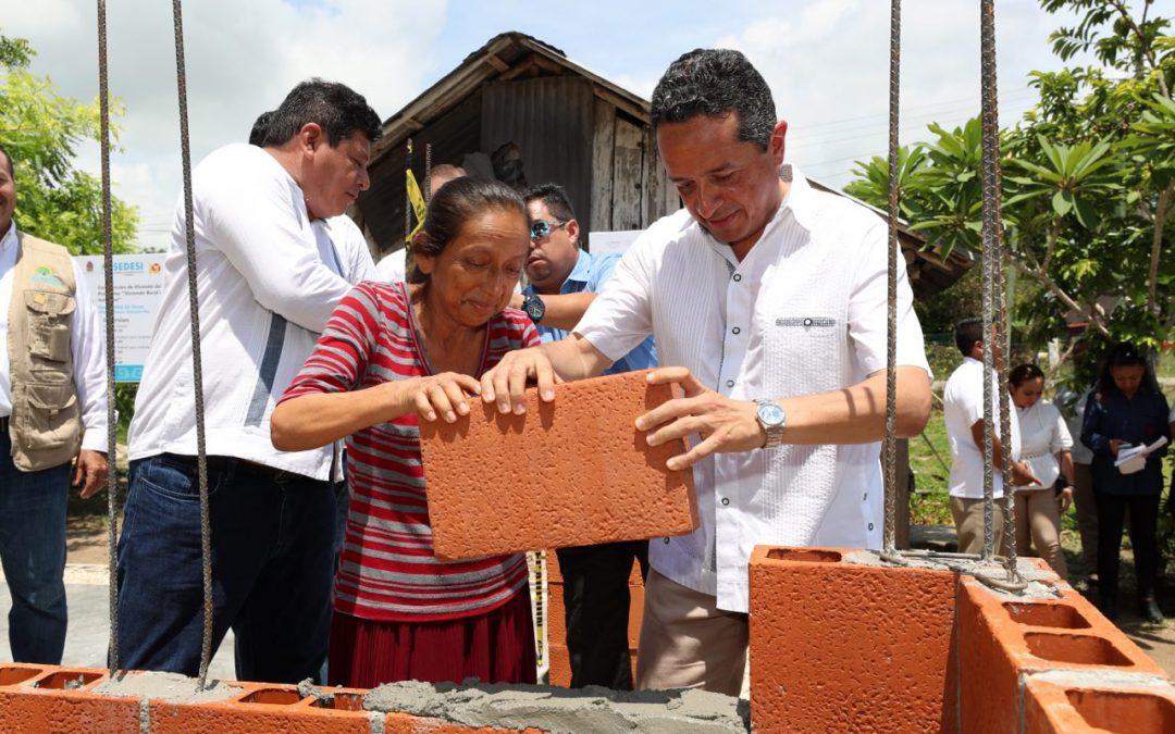 El Gobernador de Quintana Roo anuncia una ampliación de 300 viviendas más para el Programa de Vivienda Rural Indígena en este año