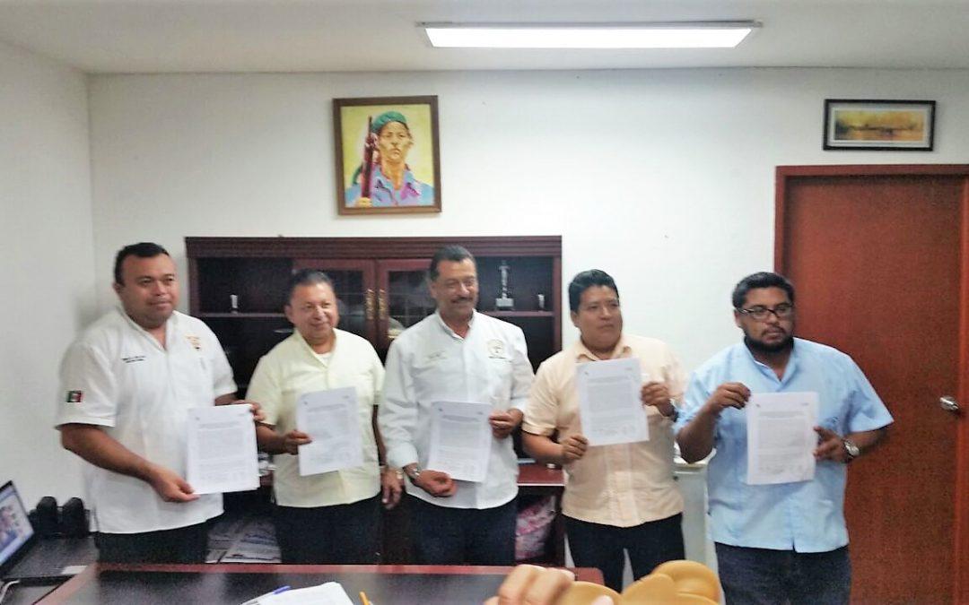 La Sintra firma acuerdo de colaboración entre sindicatos de transporte de Bacalar, Mahahual y Chetumal