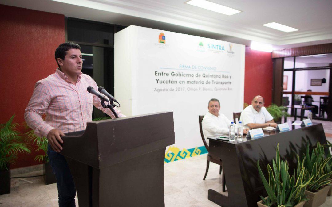 La Sintra coadyuva esfuerzos de colaboración en materia de transporte con el gobierno de Yucatán