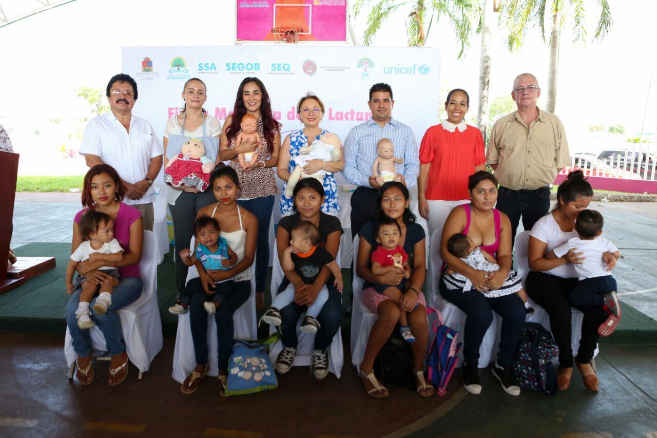 Promueve DIF Quintana Roo la importancia de la lactancia materna