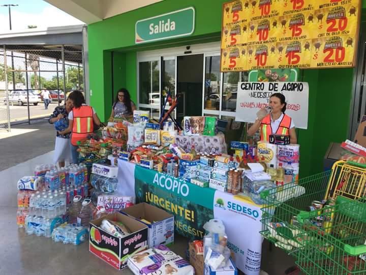 En coordinación con el DIF Quintana Roo, la Secretaría de Desarrollo Social instaló tres centros de acopio de medicamentos y artículos de primera necesidad para los damnificados de los sismos que se han registrado en varias ciudades del país