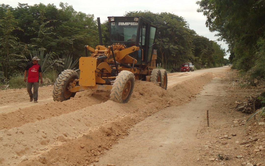 La Sintra avanza en la obra de reconstrucción del camino de acceso al relleno sanitario en Othón P. Blanco