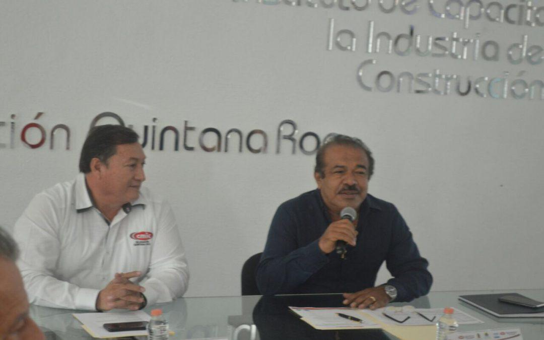La SINTRA se reúne con agremiados de la Cámara Mexicana de la Industria de la Construcción de Quintana Roo (CMIC)