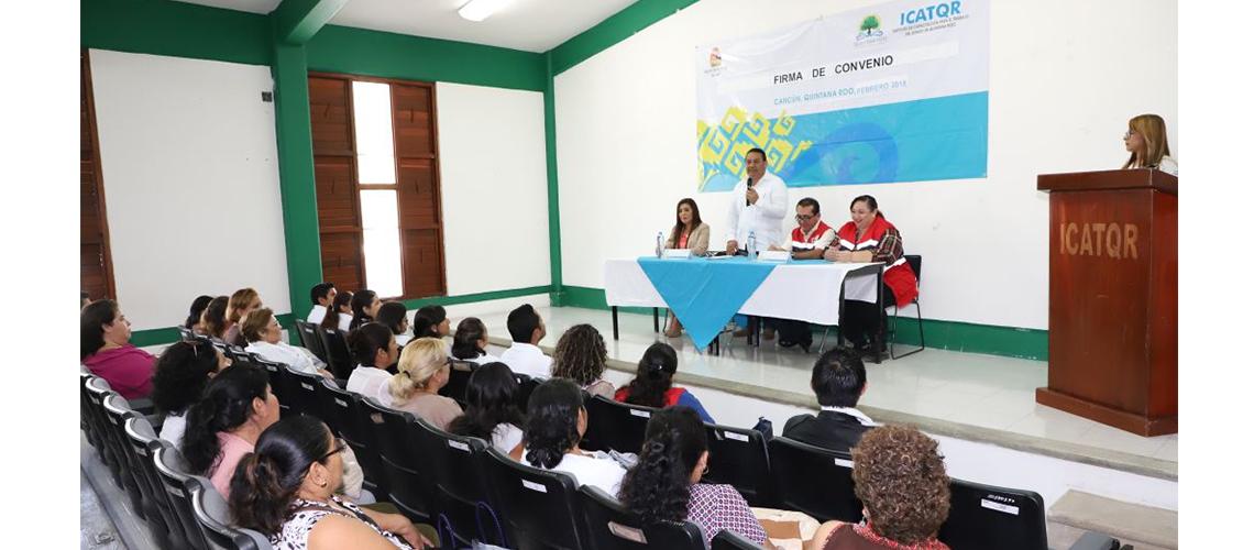 ICATQR  y la Cruz Roja delegación Cancún, unen lazos a través de convenio para la capacitación a colaboradores altruistas