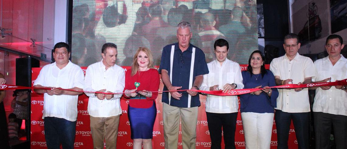 Representa titular de SEDE al gobernador Carlos Joaquín en la inauguración de Toyota-Chetumal