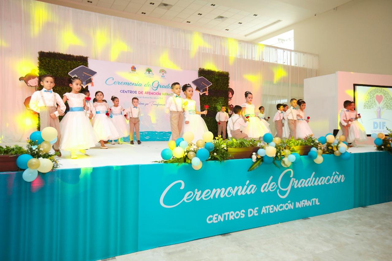 Realiza DIF Quintana Roo ceremonia de graduación del CENDI 2 