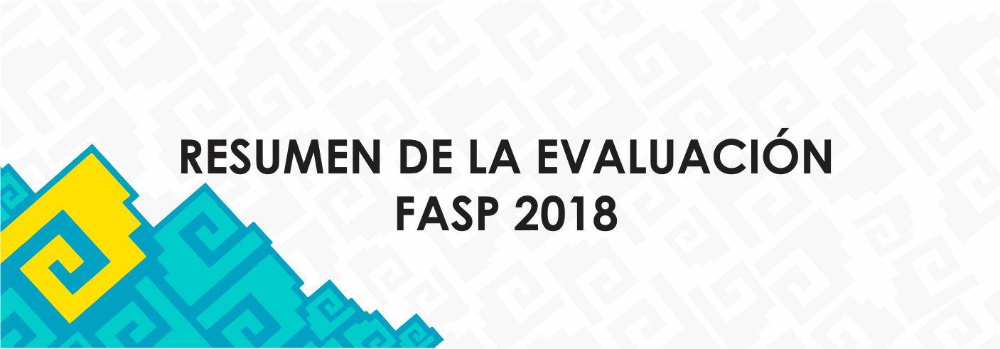 Resumen de la Evaluación FASP 2018