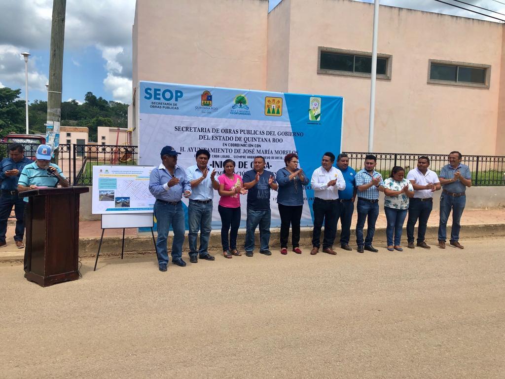Inician obras de pavimentación en dos localidades de la zona Maya de Quintana Roo