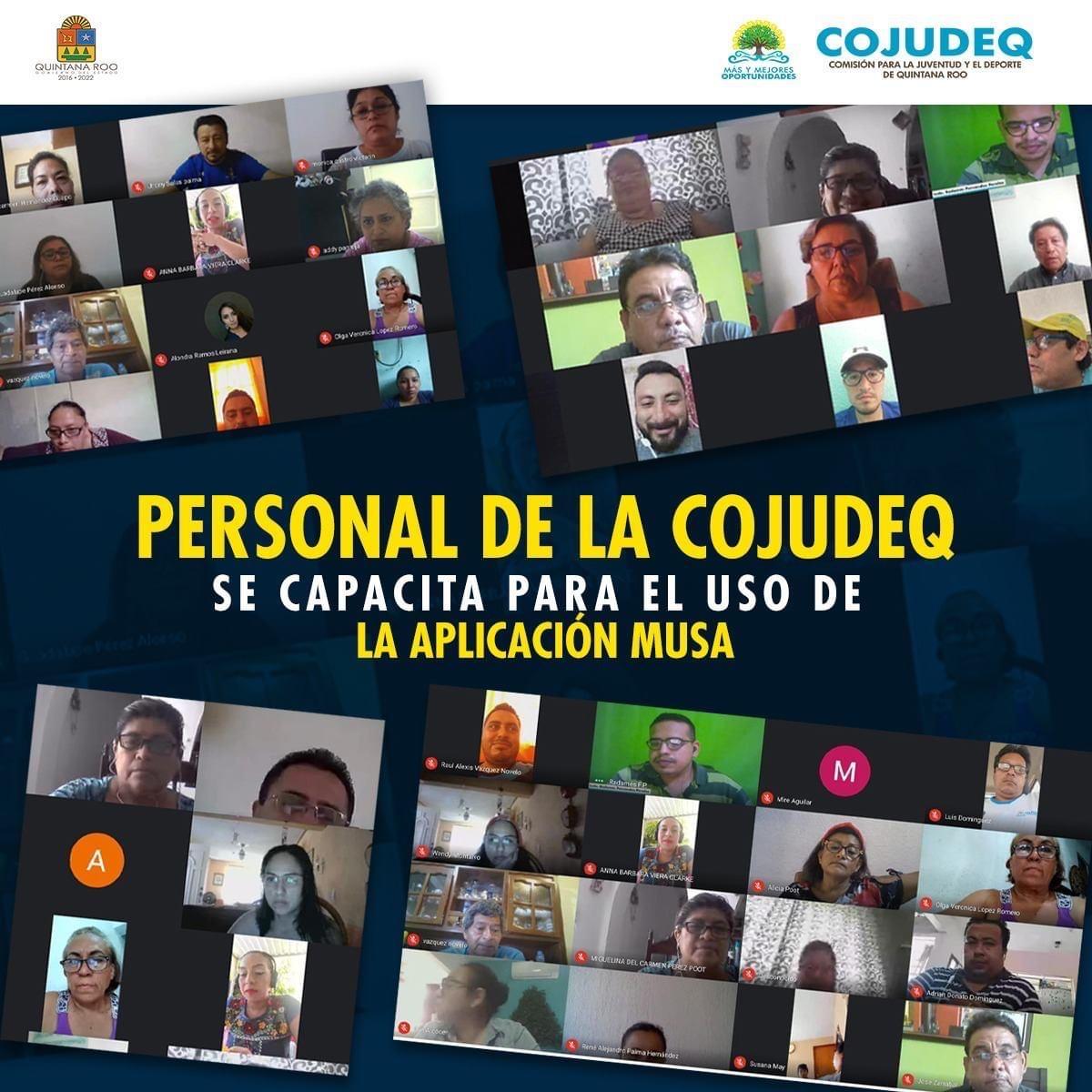 Personal de la COJUDEQ se capacitación para el uso de la aplicación MUSA