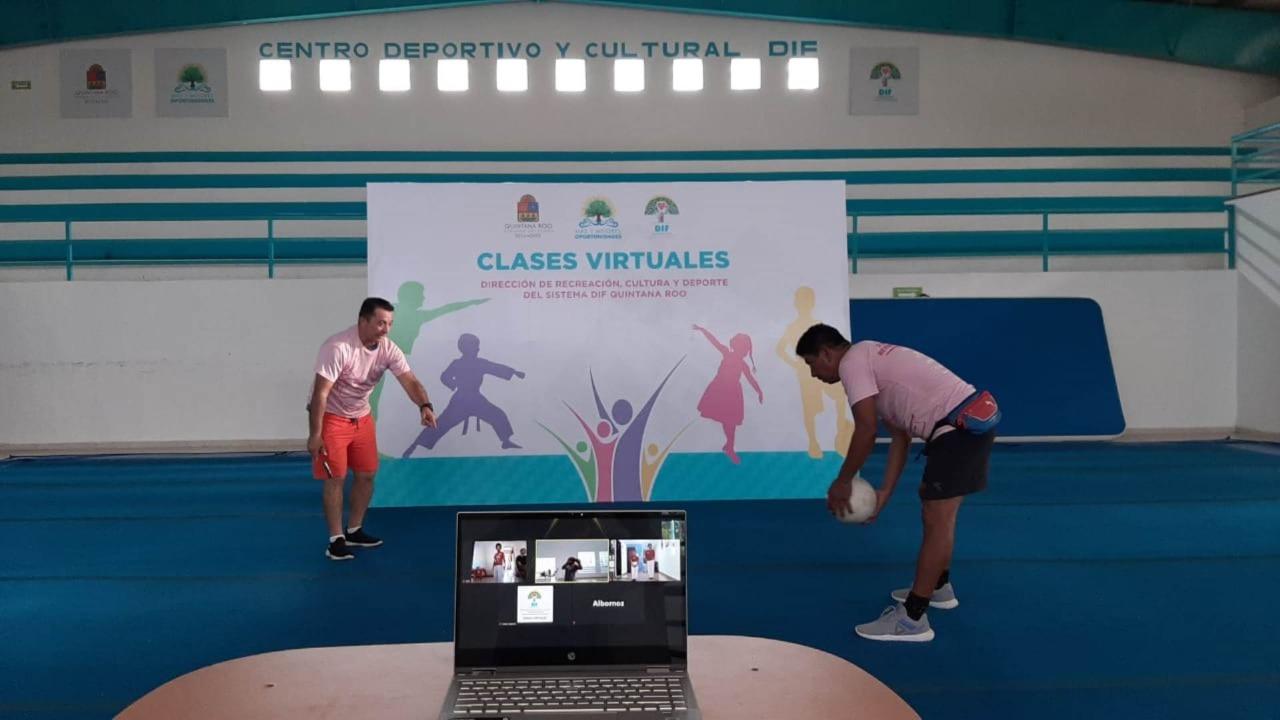 Ofrece DIF Quintana Roo a la niñez y adolescencia clases virtuales deportivas y culturales 