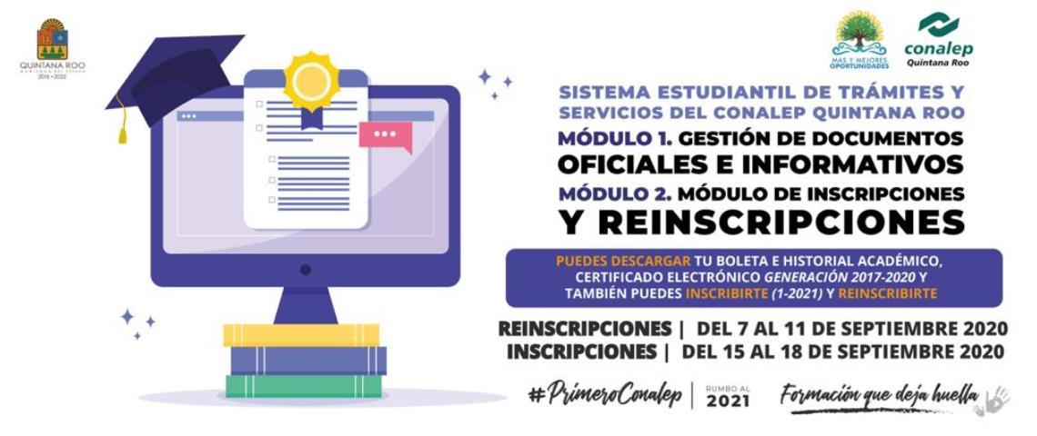 Sistema Estudiantil de Trámites y Servicios del CONALEP Quintana Roo