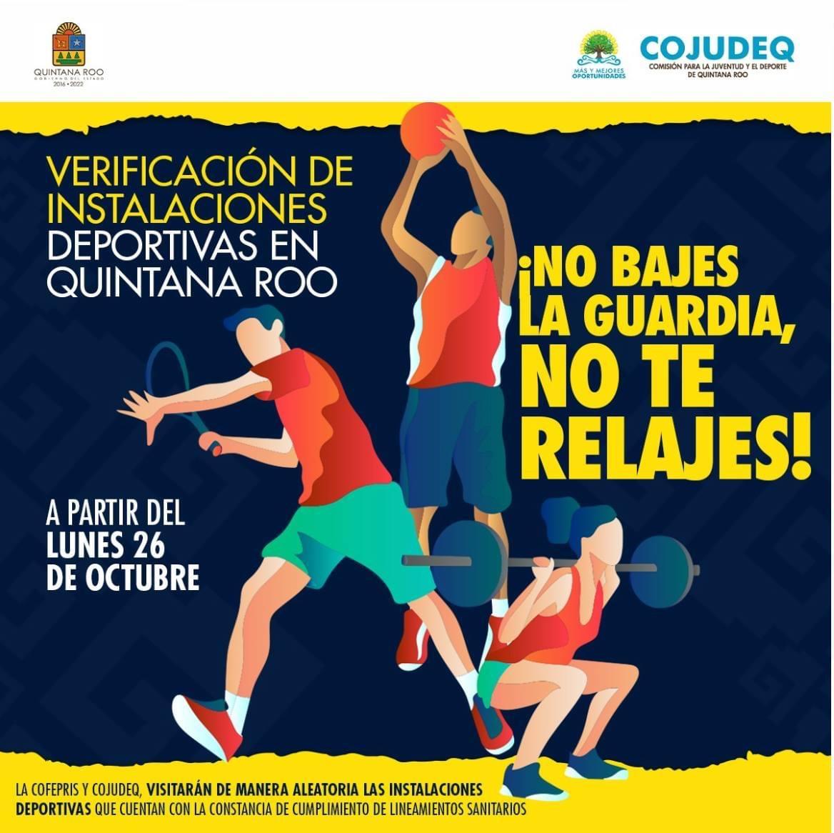 Verificación de instalaciones deportivas en Quintana Roo