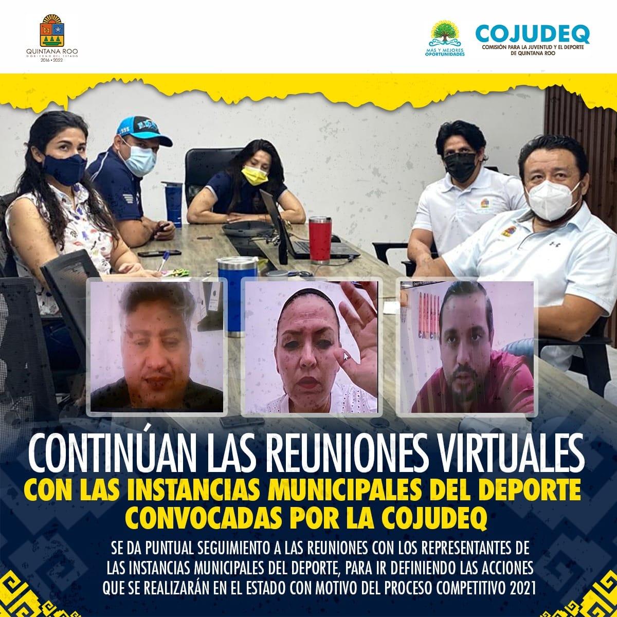 Continúan las reuniones virtuales con las instancias municipales del deporte convocadas por la COJUDEQ