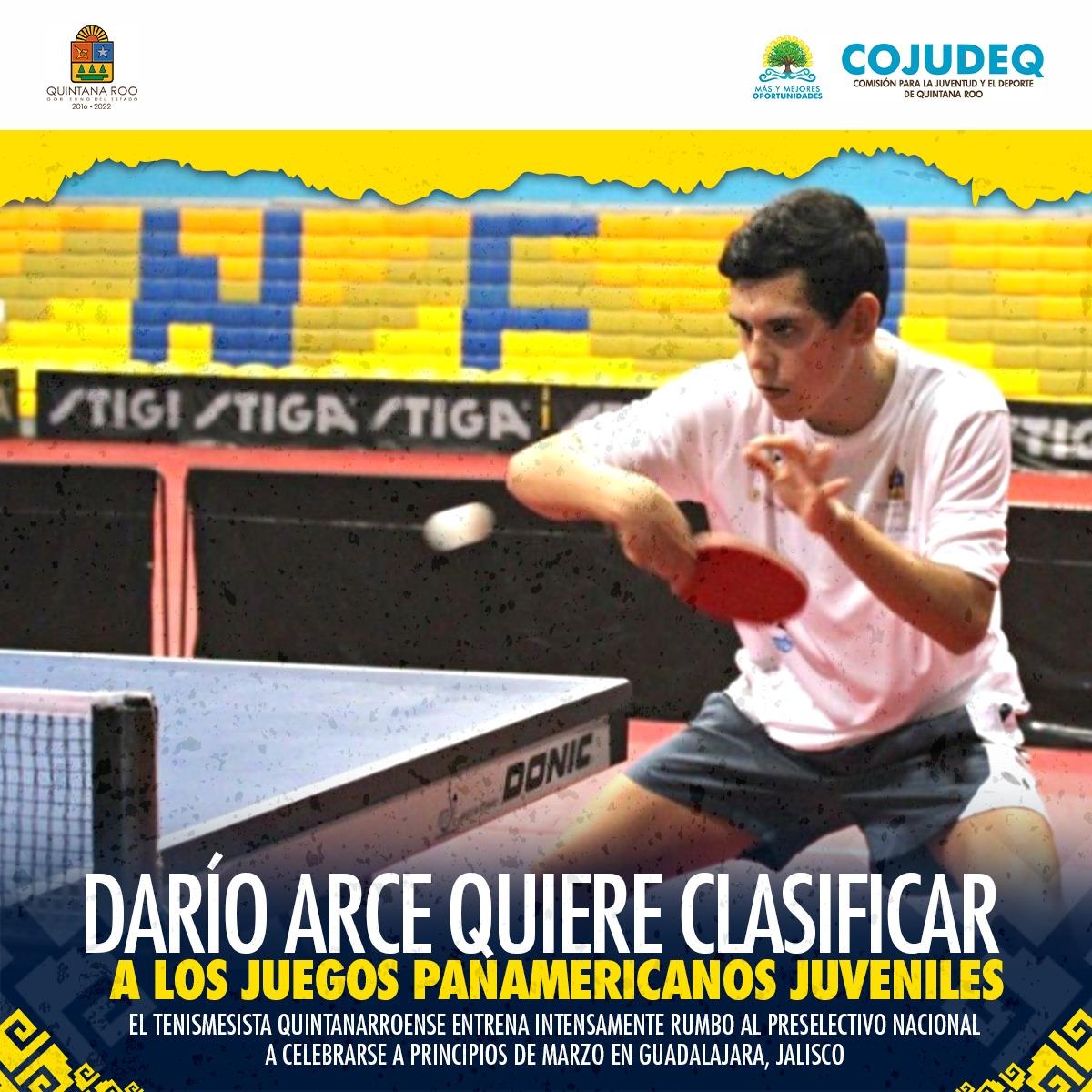 Darío Arce quiere clasificar a los Juegos Panamericanos Juveniles