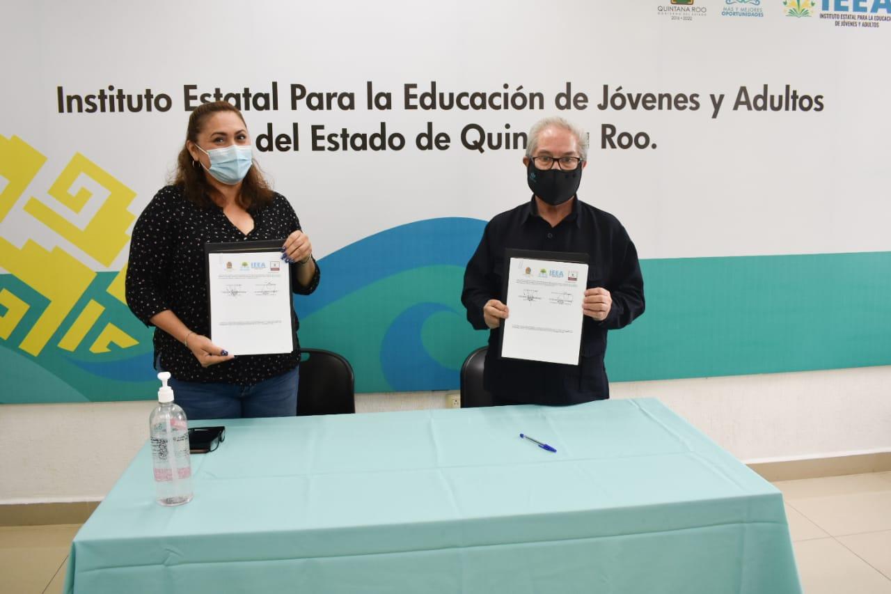 IEEA Quintana Roo firma convenio con asociación Humbert