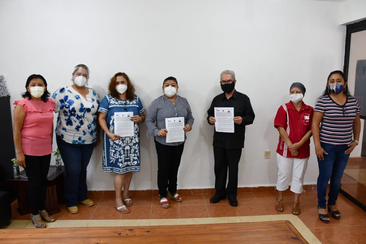 El IEEA Quintana Roo y la Fundación realizan firma de convenio de colaboración con el Sistema DIF del municipio de Lázaro Cárdenas