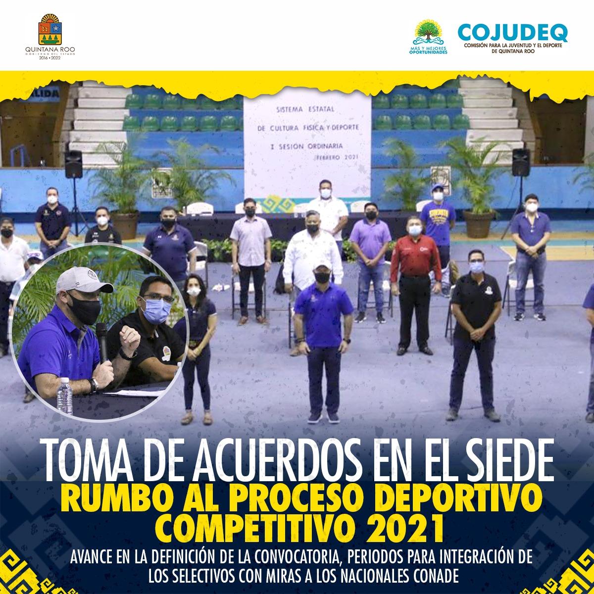 Toma de acuerdos en el SIEDE rumbo al proceso deportivo competitivo 2021