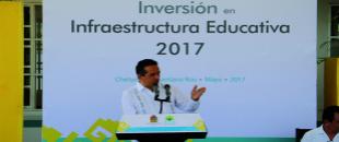 Millonaria inversión para el sector educativo anuncio el gobernador del Estado, Carlos Joaquín González.