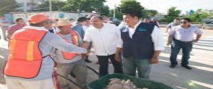 El Gobierno del Estado a través de la Sintra inicia trabajos de rehabilitación de calles en Chetumal