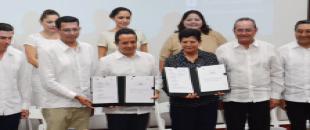 Firma de Convenio Quintana  Roo - Congregación Mariana Trinitaria