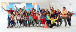DIF Quintana Roo ofreció más y mejores oportunidades de recreación y diversión con pista de patinaje sobre hielo