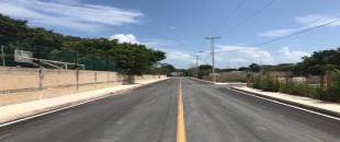 Con el objetivo de mejorar la calidad de vida de las familias en Isla Mujeres, la SINTRA realizó la obra de construcción de calles