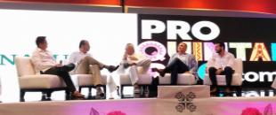 Panel "Proyectos Estratégicos Tren Maya y Fibras" durante el XVIII Foro AMPI Cancún 2019