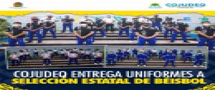 COJUDEQ entrega uniformes a selección estatal de béisbol