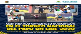 Quintana Roo concluye su participación en el Torneo Nacional del Pavo On-Line 2020