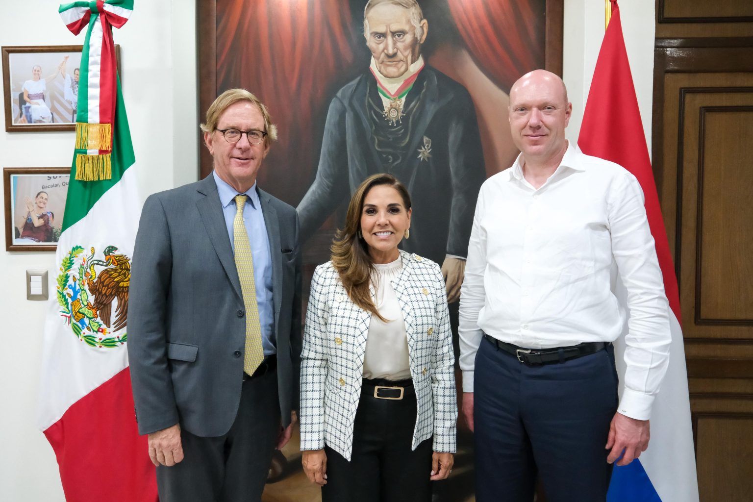 Mara Lezama y embajador de Países Bajos, Wilfred Mohr analizan proyecto ...